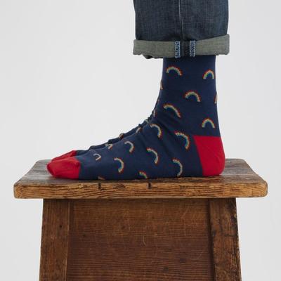 Men's Welsh Weatherman X Corgi Rainbow Socks